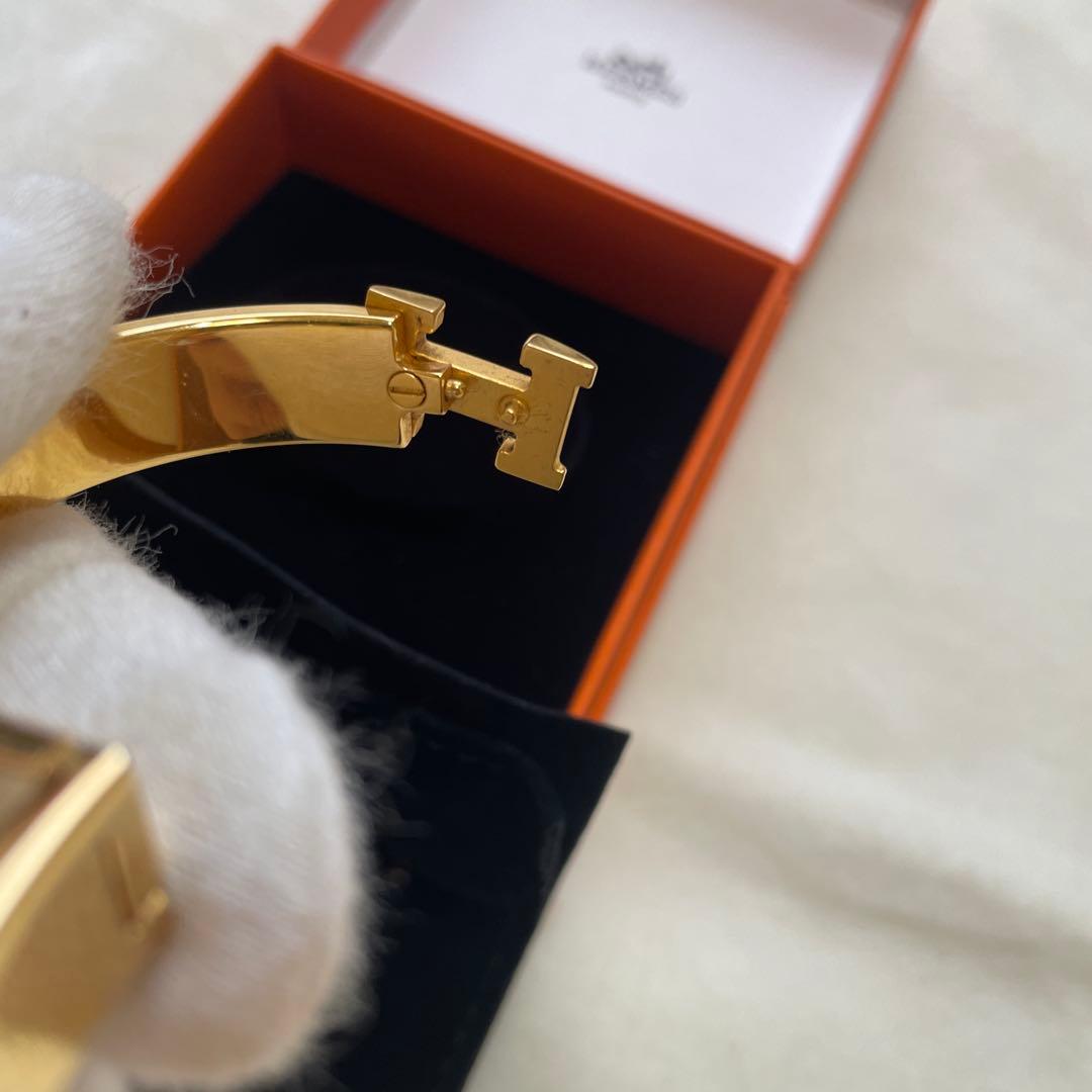 エルメス H型オレンジバングル