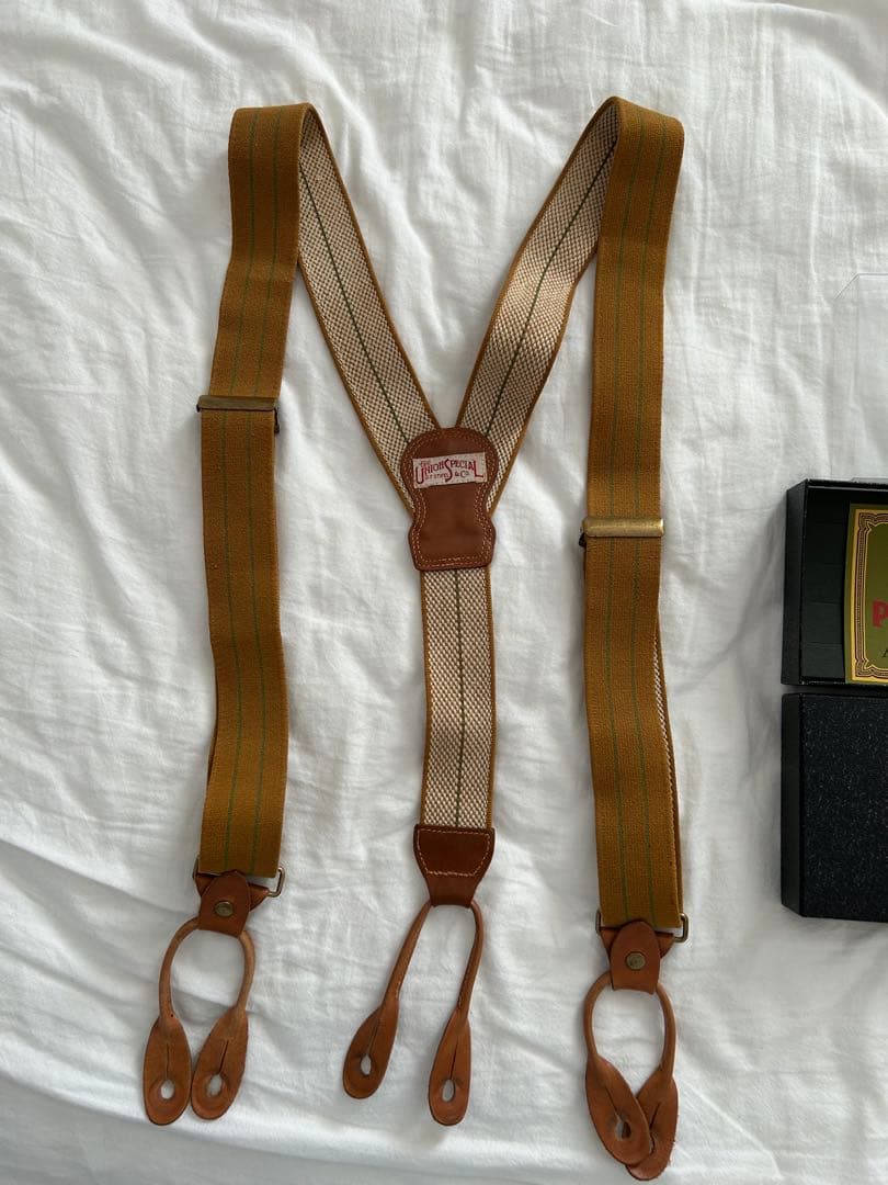 美品　FREEWHEELERS サスペンダー