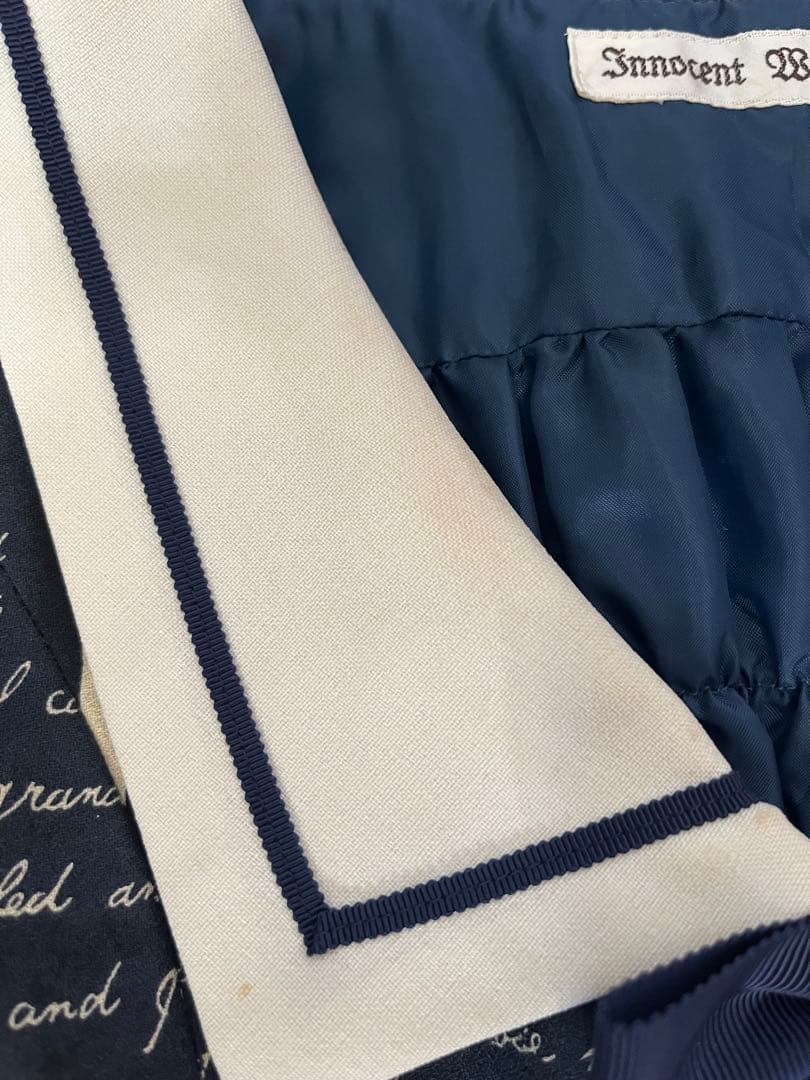 イノセントワールド　テディベアジャンパースカート　セーラー襟