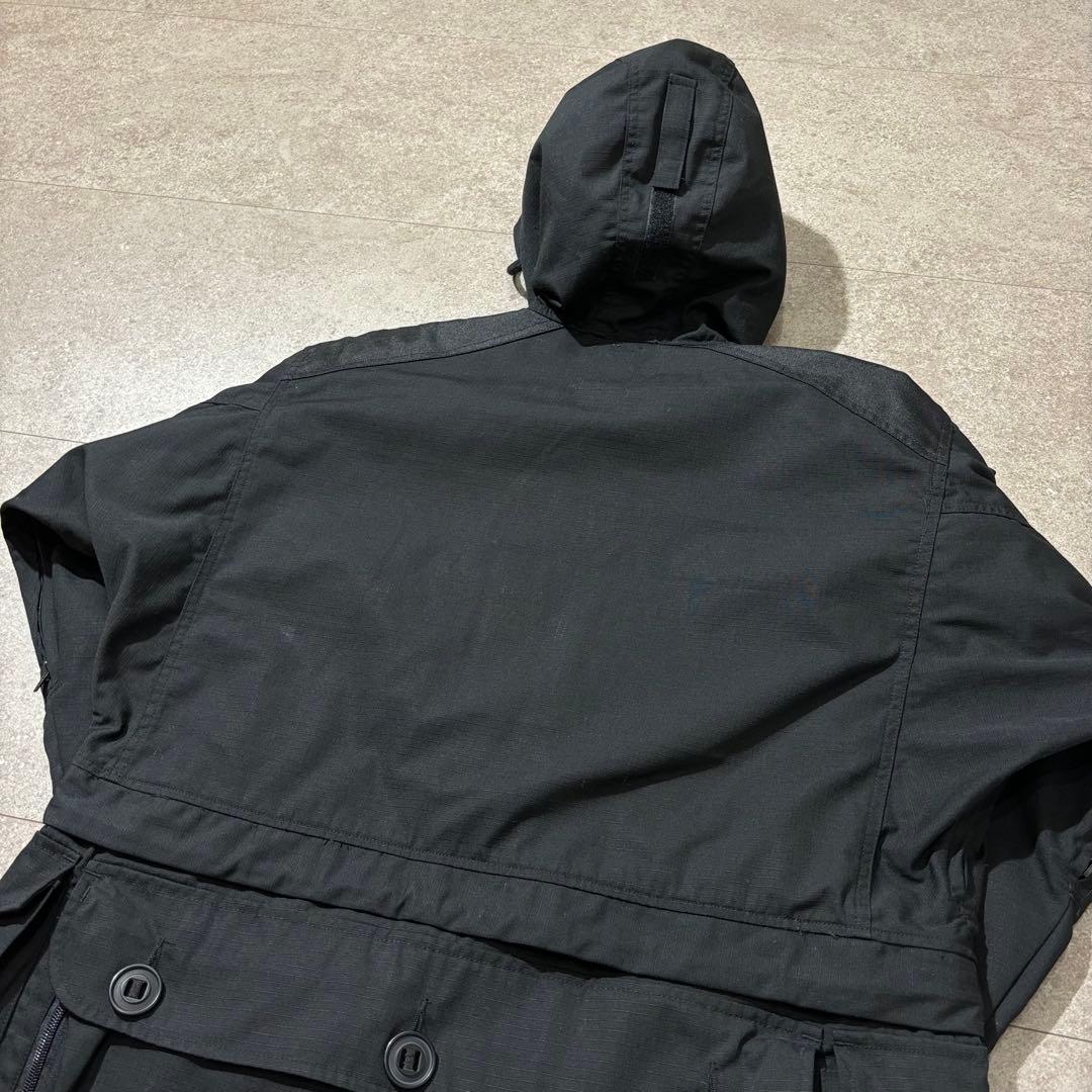 【極美品】イギリス軍型 リップストップ スモックパーカー 黒 SAS