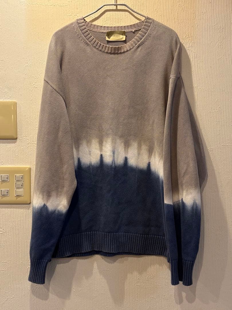 トップス cantate Suvin Gold Tie-Dye Knit