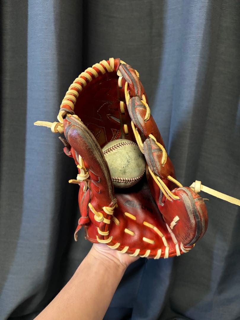 ミズノプロ 硬式オーダー投手用グローブ 良型‼️ 即戦力‼️ 耕作印あり