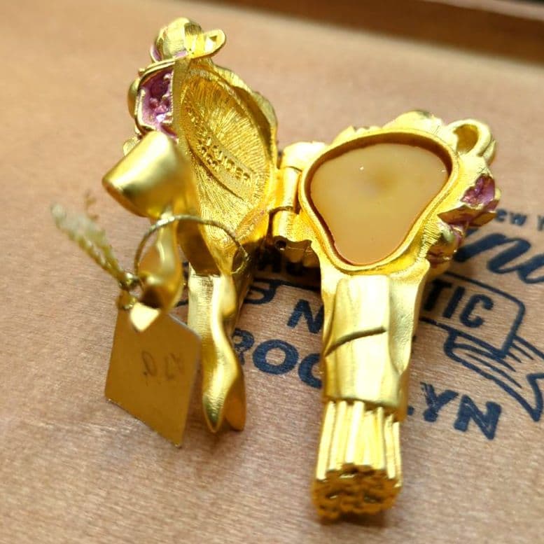 エスティローダー 練り香水 ブーケデザイン 元箱付き ピンクとゴールド