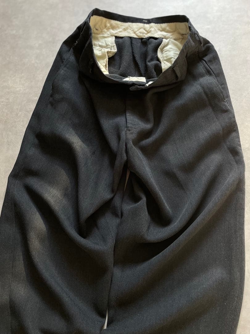 m*m様 60s ブラックレーヨンギャバ スラックス rayon gabardi