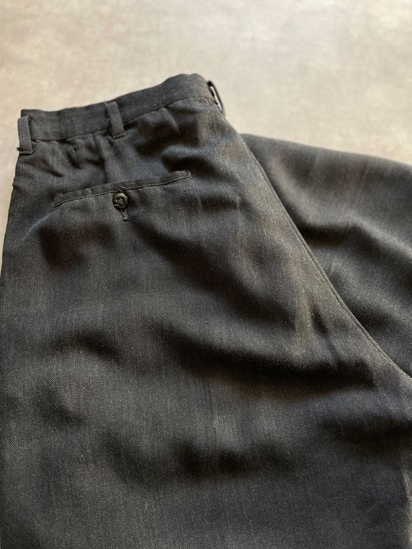 m*m様 60s ブラックレーヨンギャバ スラックス rayon gabardi