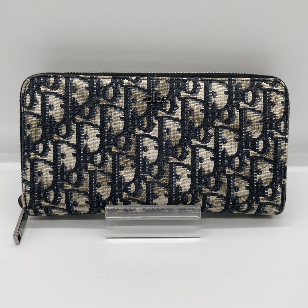 OGd様 DIOR ディオール オブリーク ラウンドファスナー 長財布 w20