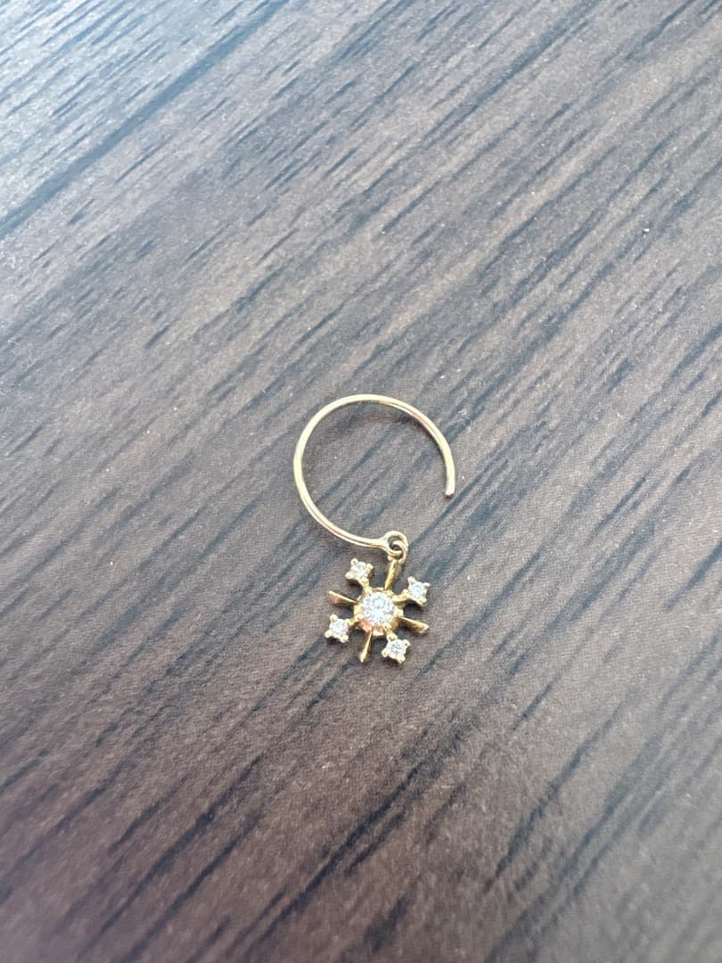 アーカーリュイールプチ ピアス 18Kイエローゴールド/ダイヤモンド(片耳)