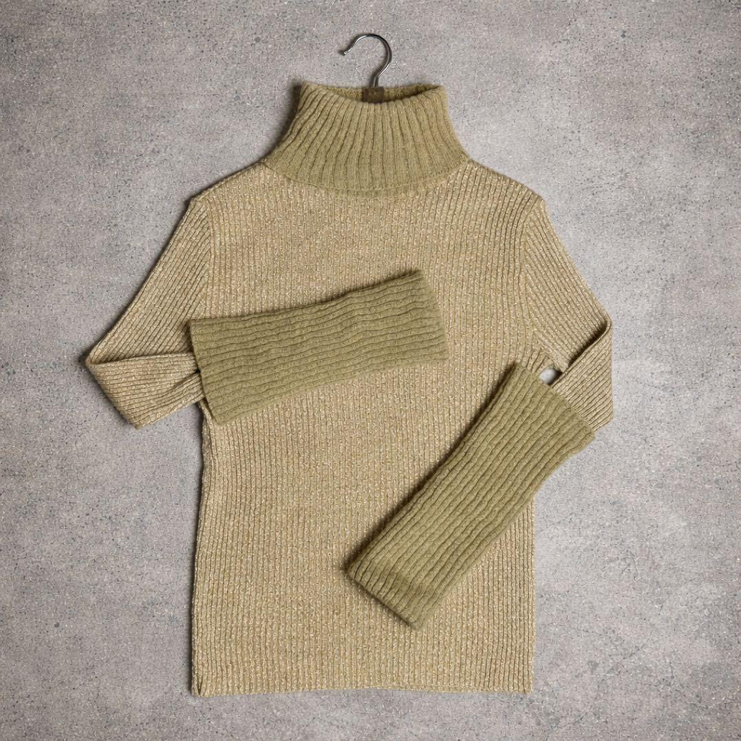 【美品】jean paul gaultier ラメニット　袖ロング　値下げ対応⭕️