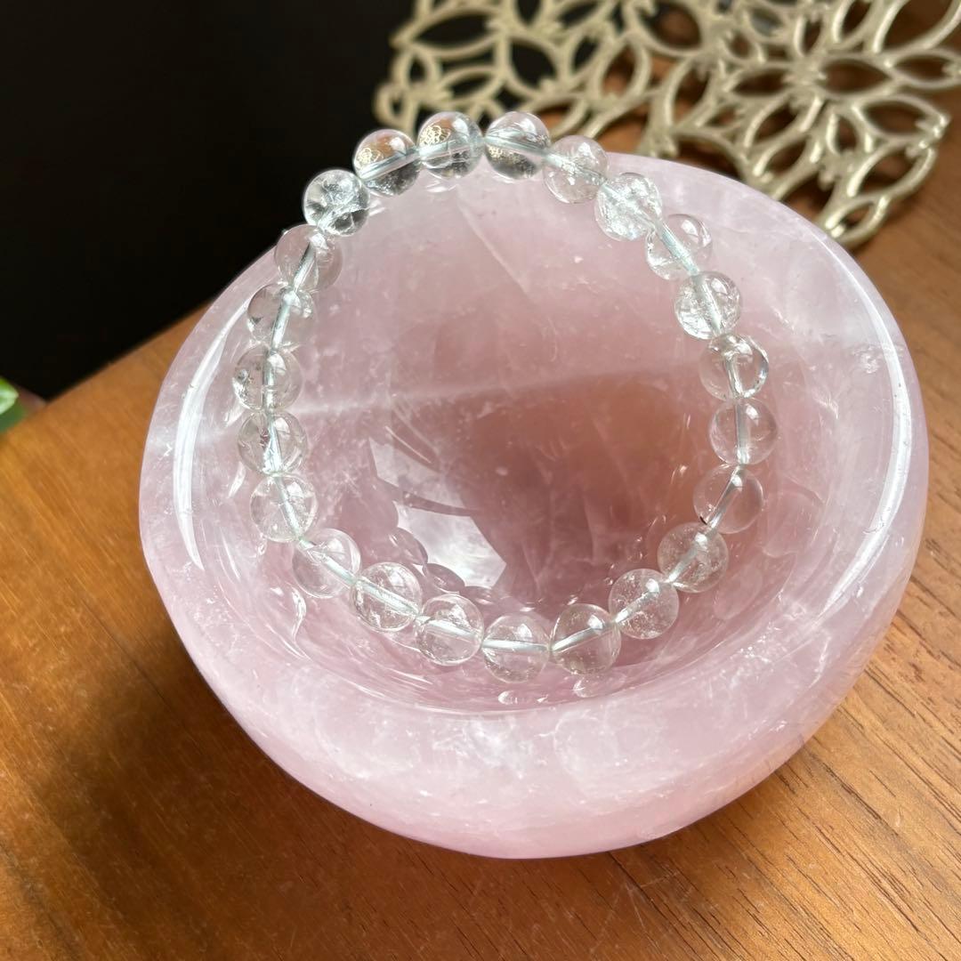 Takahiroさま専用　天然石 マダガスカル産ローズクォーツ お椀430g
