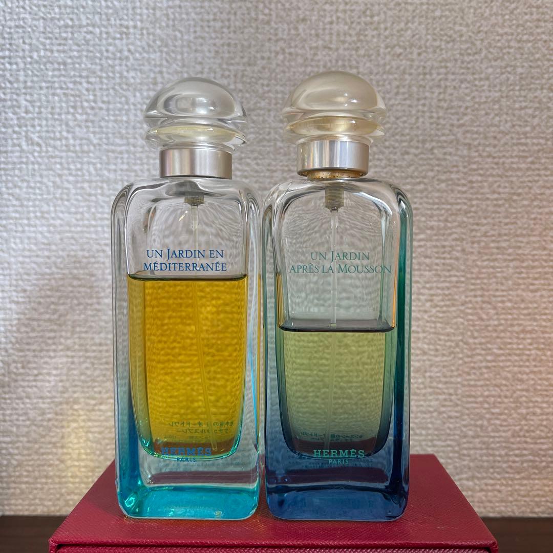 エルメス　庭シリーズの香水4本セット（かなり使用済）