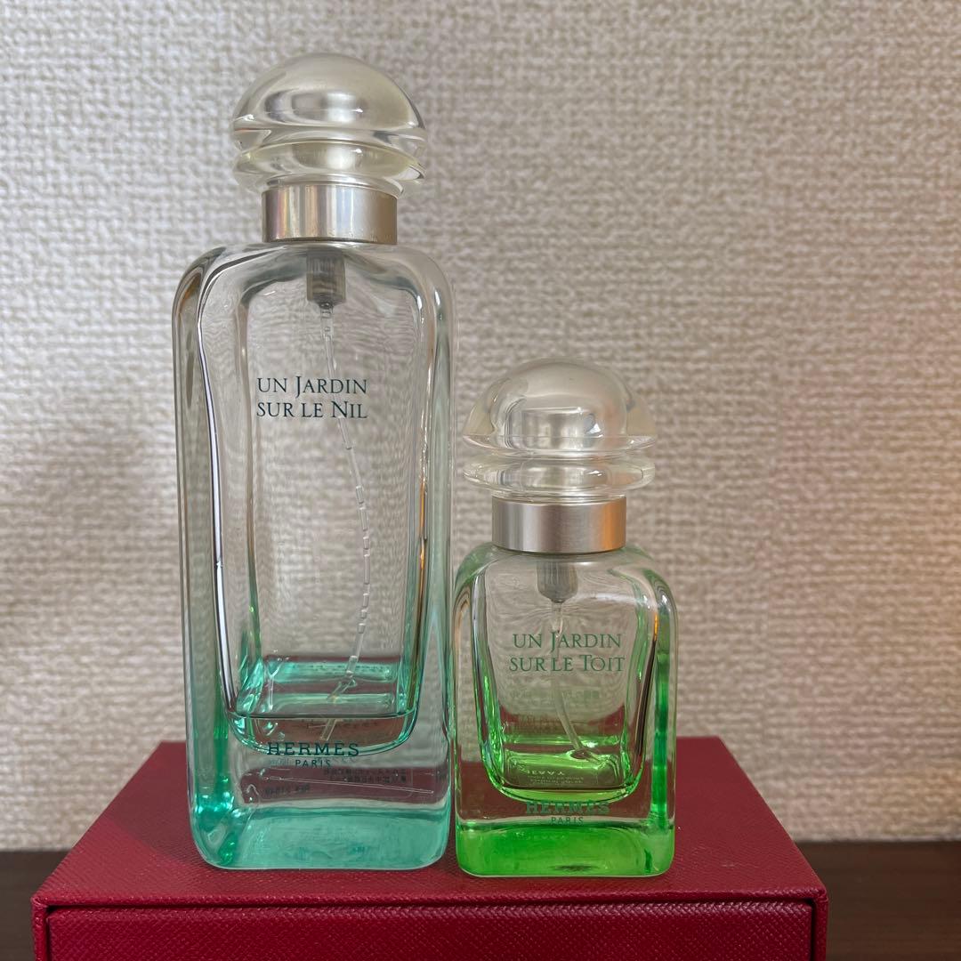 エルメス　庭シリーズの香水4本セット（かなり使用済）
