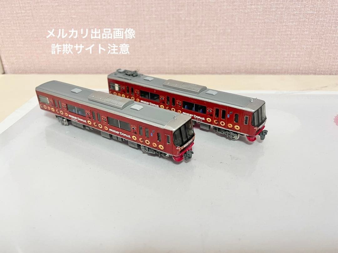 名鉄3300系ミスドラッピング　nゲージ コアレス動力　標識灯点灯