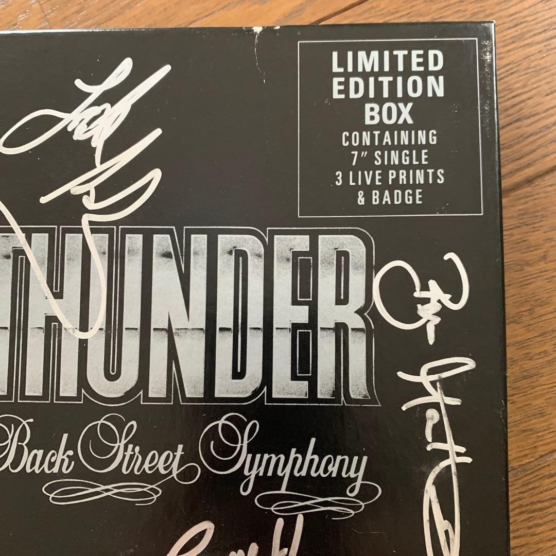 THUNDER Back Street Symphony 直筆サイン入レコード