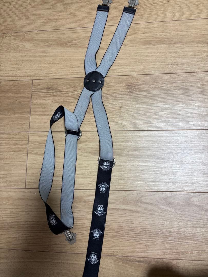 Versace ヴェルサーチ　サスペンダー　ビンテージ