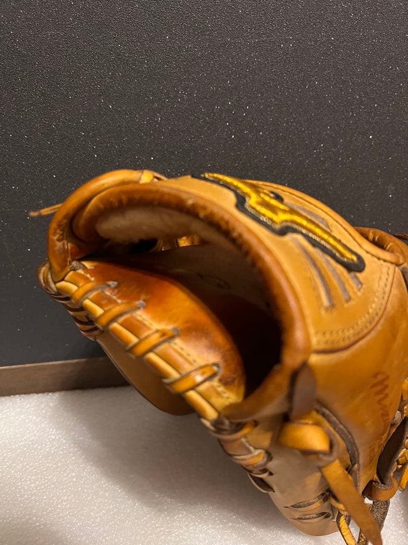 ★美品★ ミズノプロ オーダー 硬式用 内野手 サイズ9 キップレザー 刺繍なし