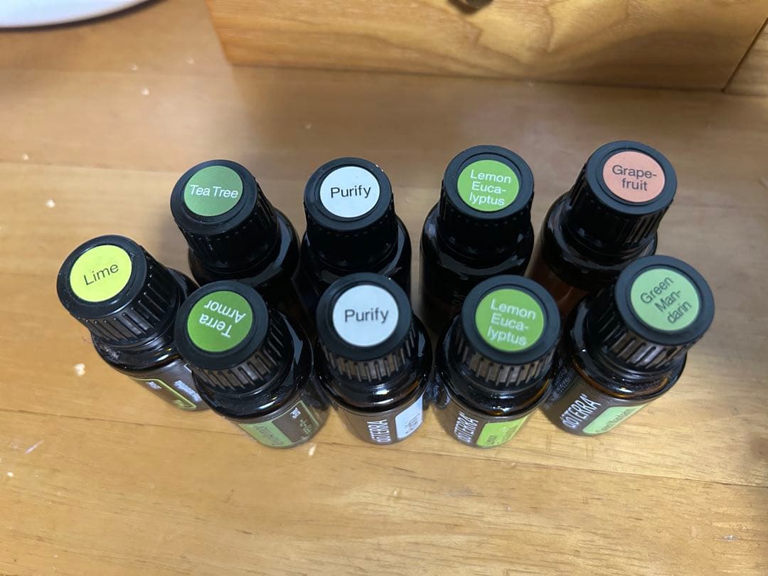 【未開封】doTERRA エッセンシャルオイル7種9本セット (15ml)