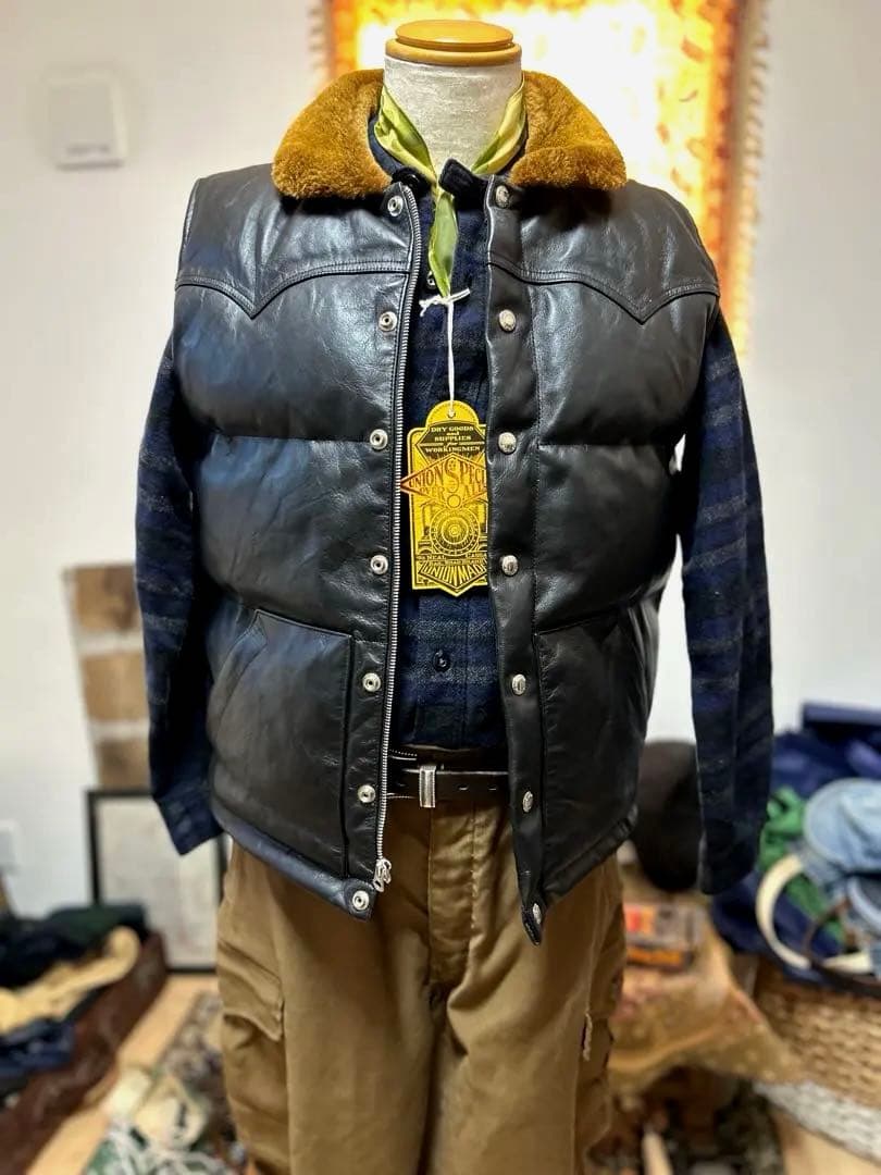 メ*8様 ¥132000 最高級品　リアルマッコイズ　ホースハイド　ダウンベスト