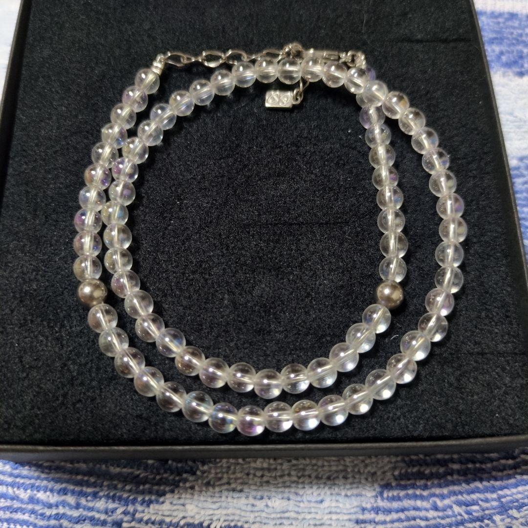 V*a様 値下げ 正規品 phiten 虹色水晶ネックレス 40cm