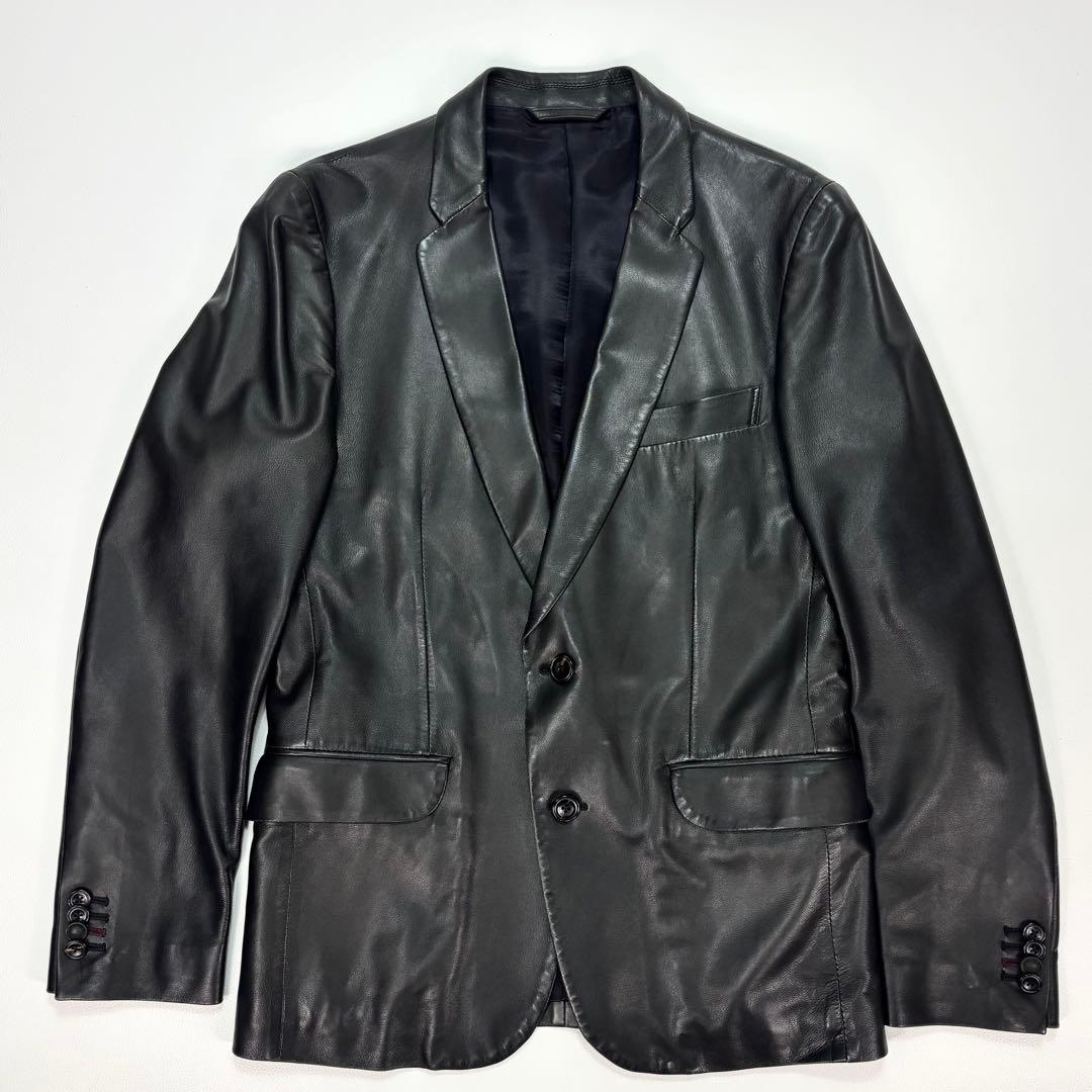 美品✨ポールスミス レザー テーラードジャケット ラムレザー 2B