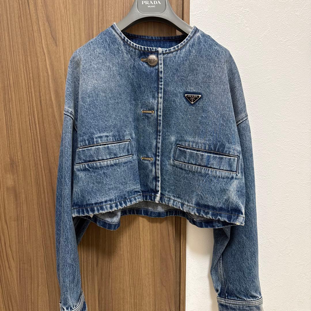 プラダ　デニム　ブルゾン　ジャケット