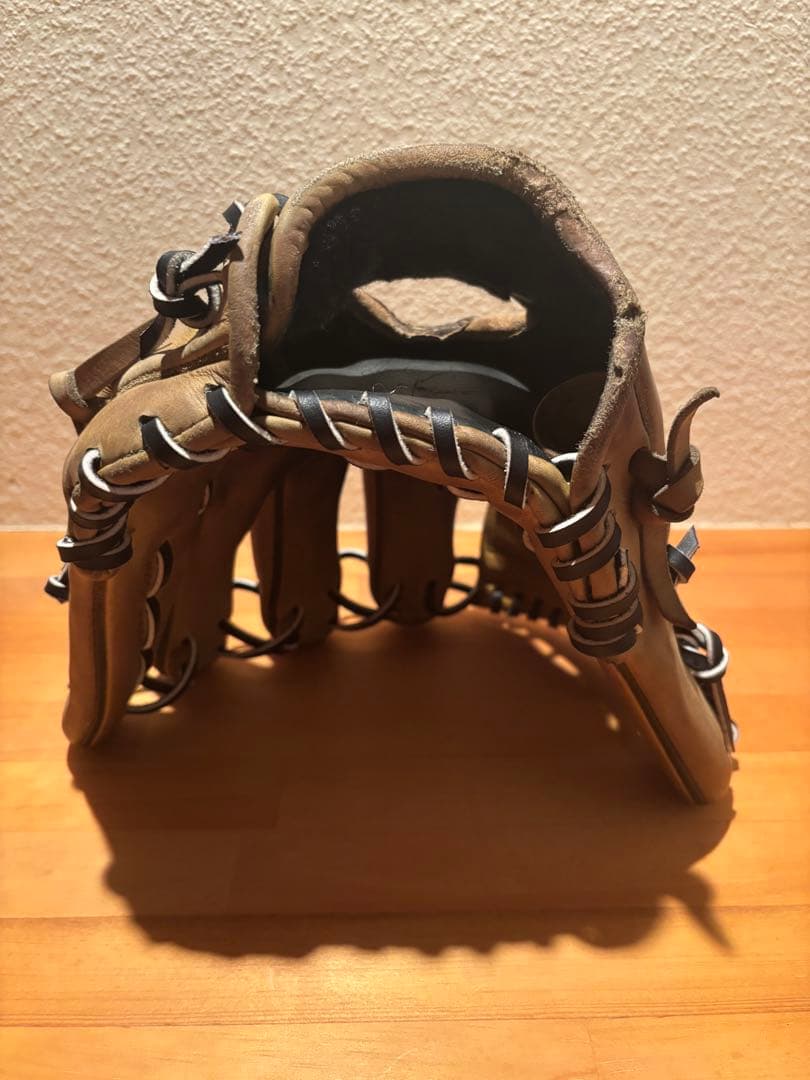 【即戦力】ミズノプロ 硬式 内野手用グローブ　波賀　全紐交換・メンテ済み