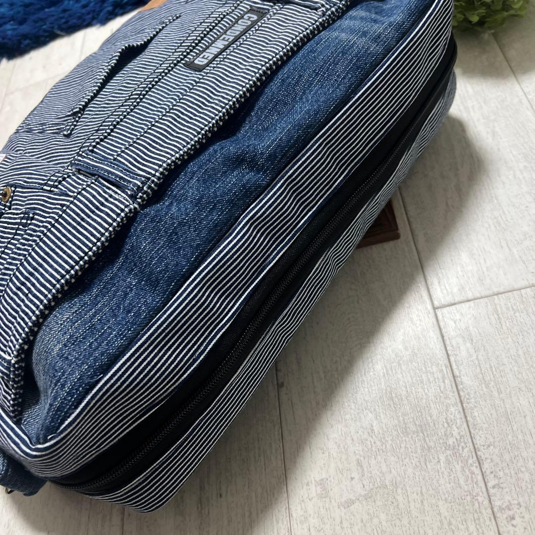 BIGショルダーバッグ　２点　デニムリメイク　ハンドメイド