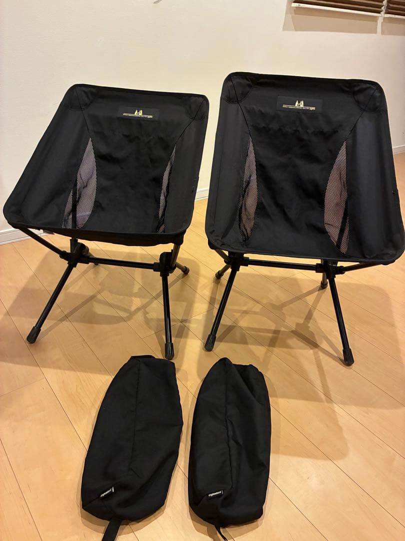オガワ　ツーアングルチェアS ブラック　2脚セット