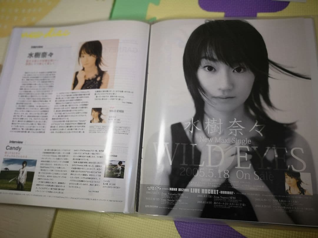 水樹奈々(1冊200円計算)65冊分105ページ切り抜きしファイリング済み