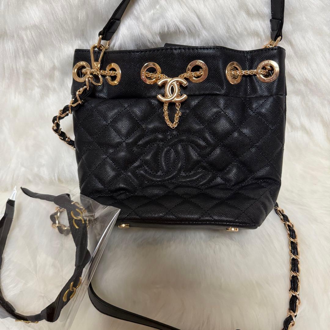 CHANEL ノベルティ 非売品 巾着 バケツ型 ショルダーバッグ