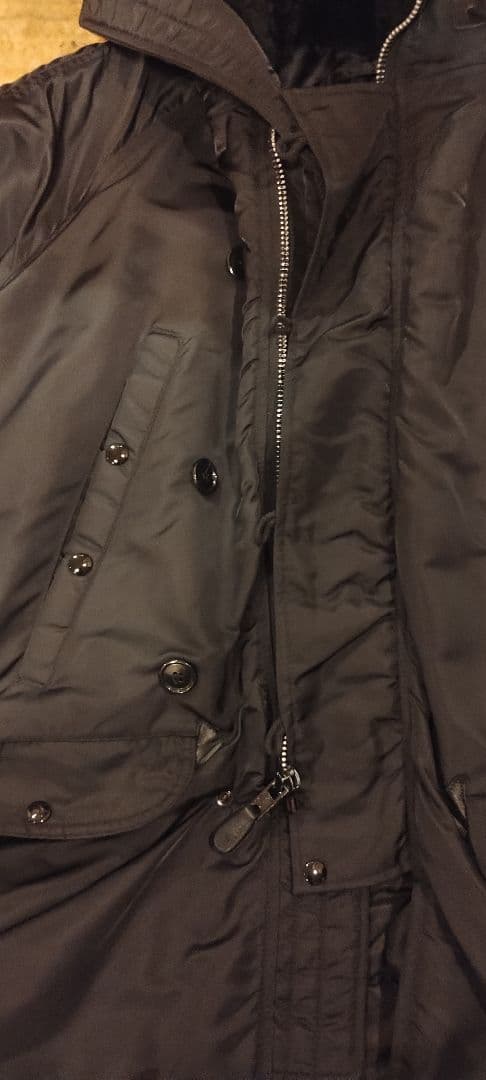 t*1様 SPIEWAK　N-3B フライトジャケット ブラック ファー付き　1