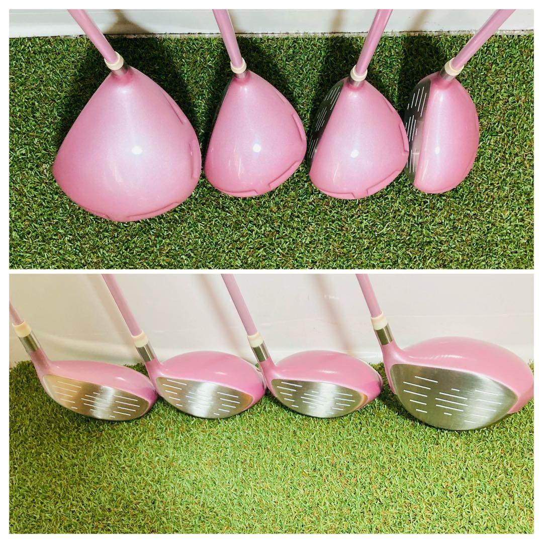 バッグ無し 左利き Pincrush PC-112 レディース ゴルフセット