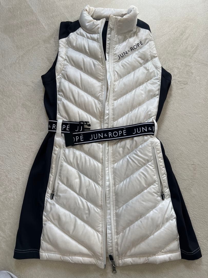 JUN&ROPE ダウンベストワンピース