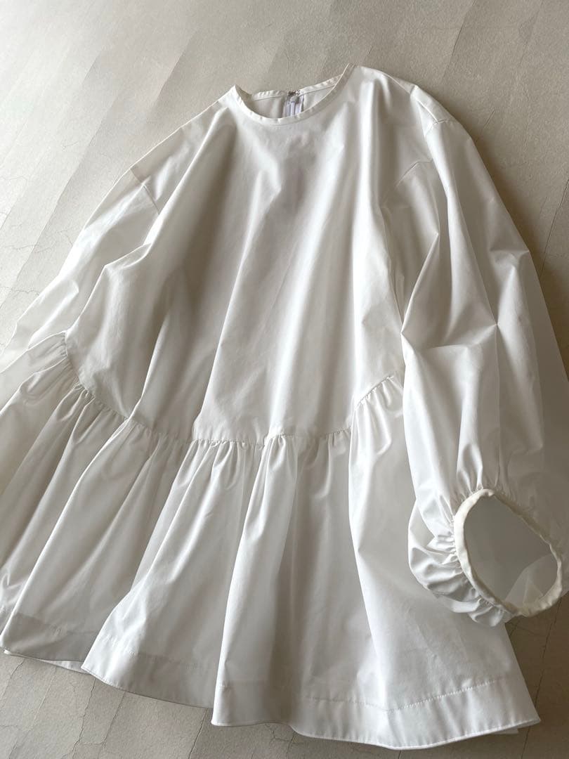 トゥモローランドBallseyストレッチタフタクルーネックプルオーバーブラウス