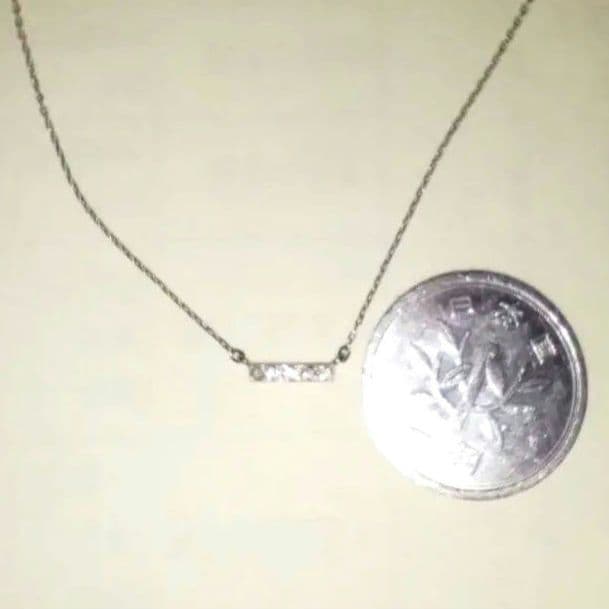 スタージュエリー　バーネックレス　K18　ダイヤモンド