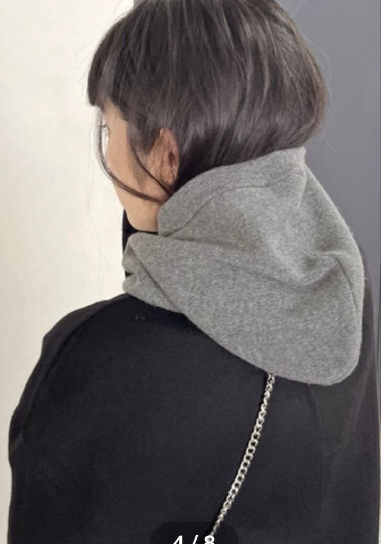 ★10%値引き中★ AP STUDIO Knit Balaclava グレー