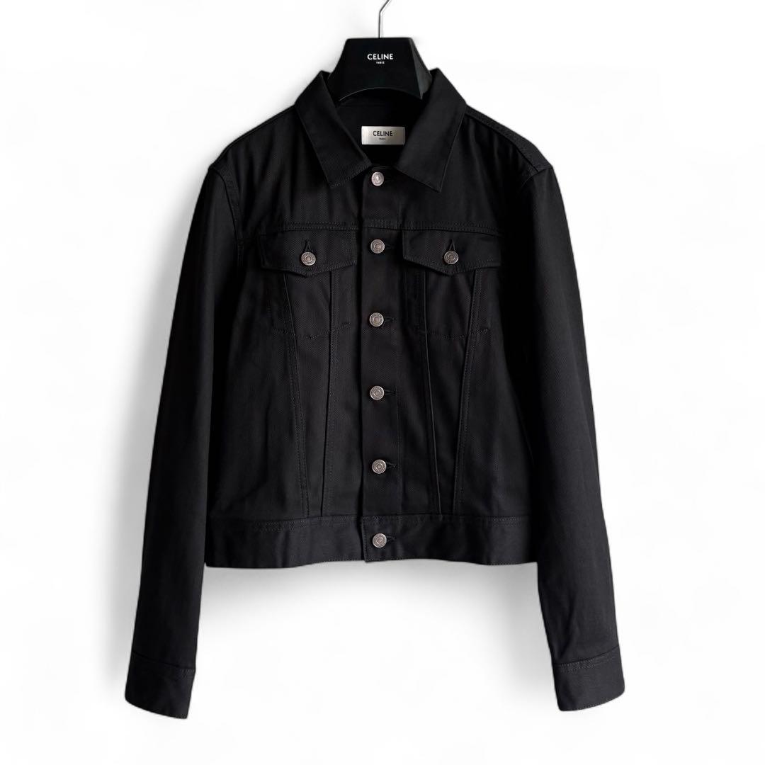 極美品 CELINE デニムトラッカージャケット ブラック S
