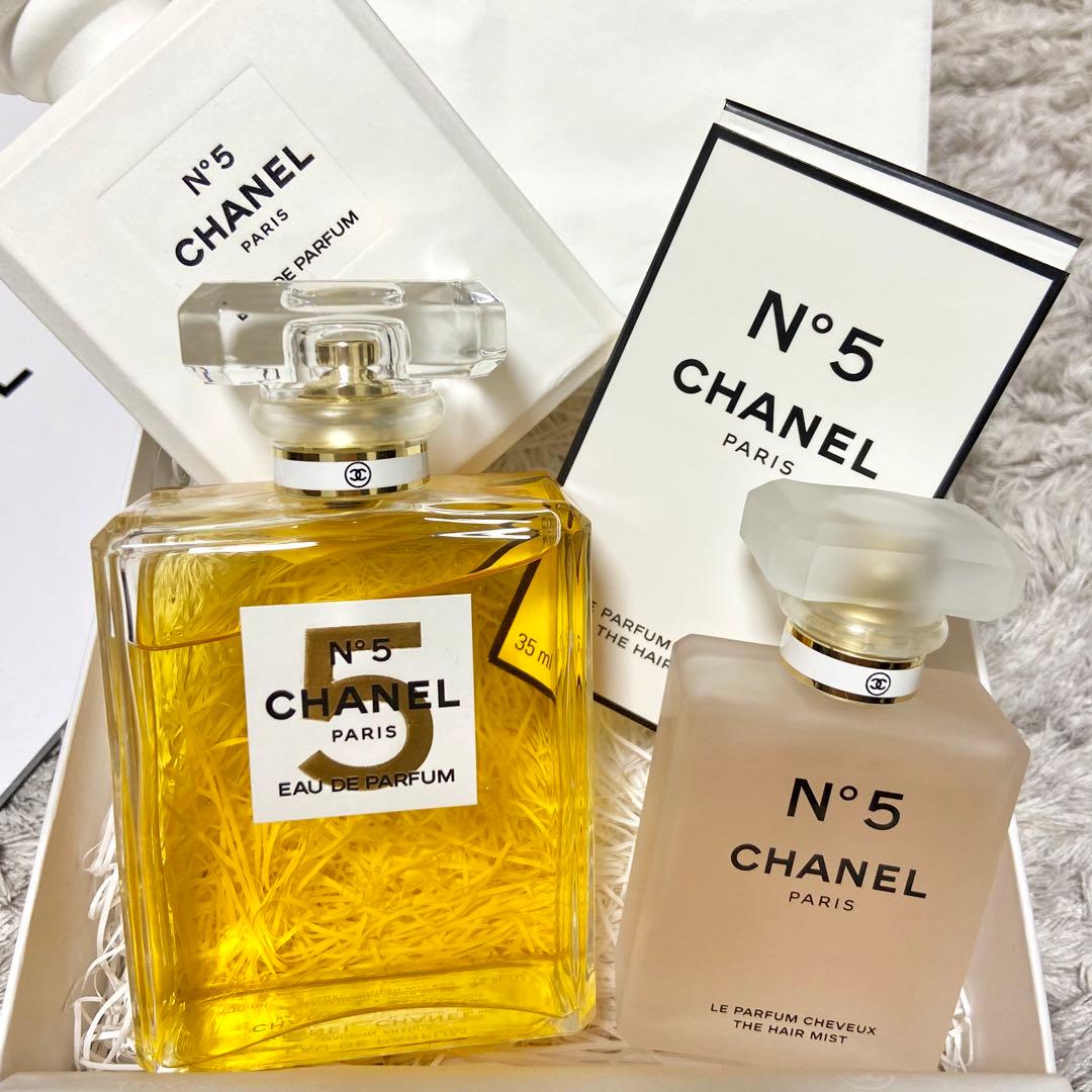 【新品・未使用】CHANEL No5 パルファム ヘアミスト セット ラッピング