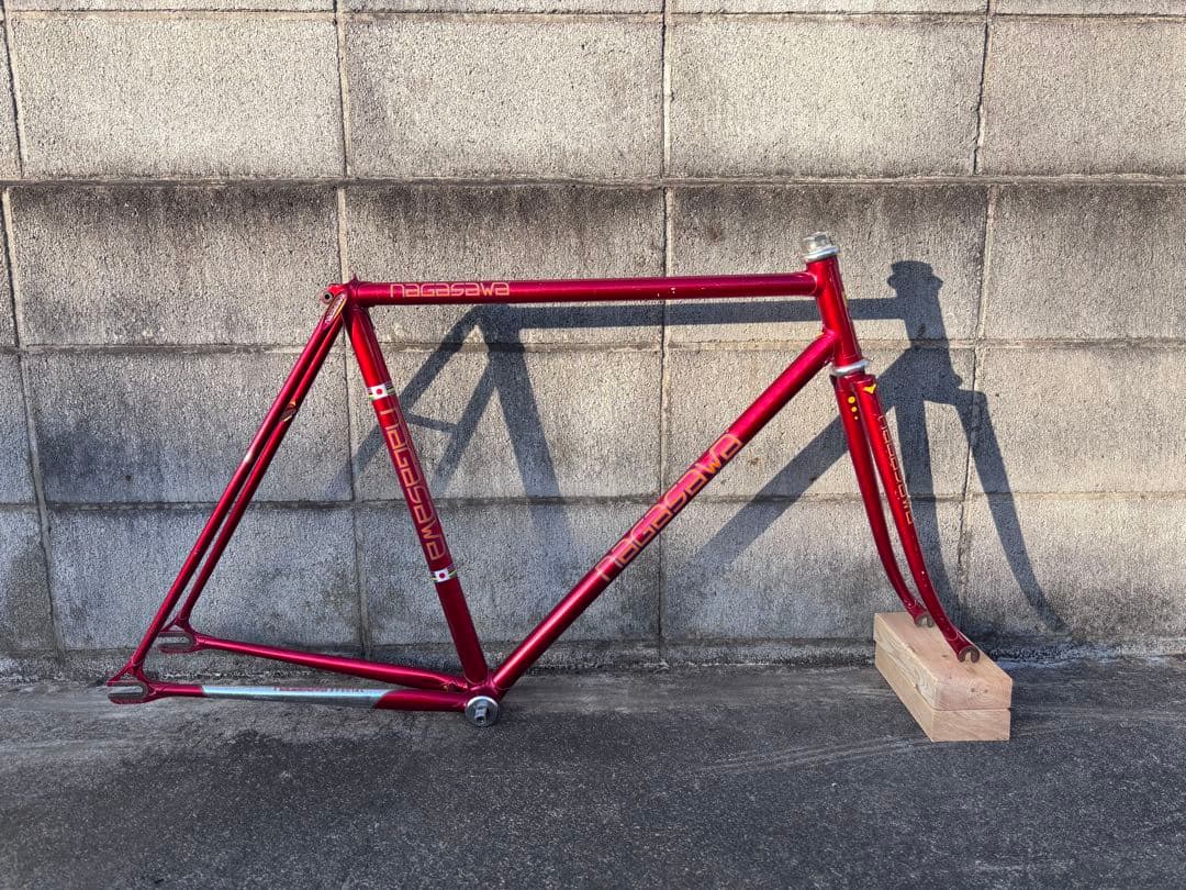 ピ*ザ様 NAGASAWA ピストバイク フレーム NJS 中野レッド C-C5