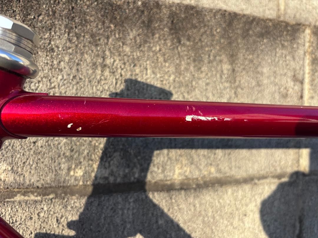 ピ*ザ様 NAGASAWA ピストバイク フレーム NJS 中野レッド C-C5