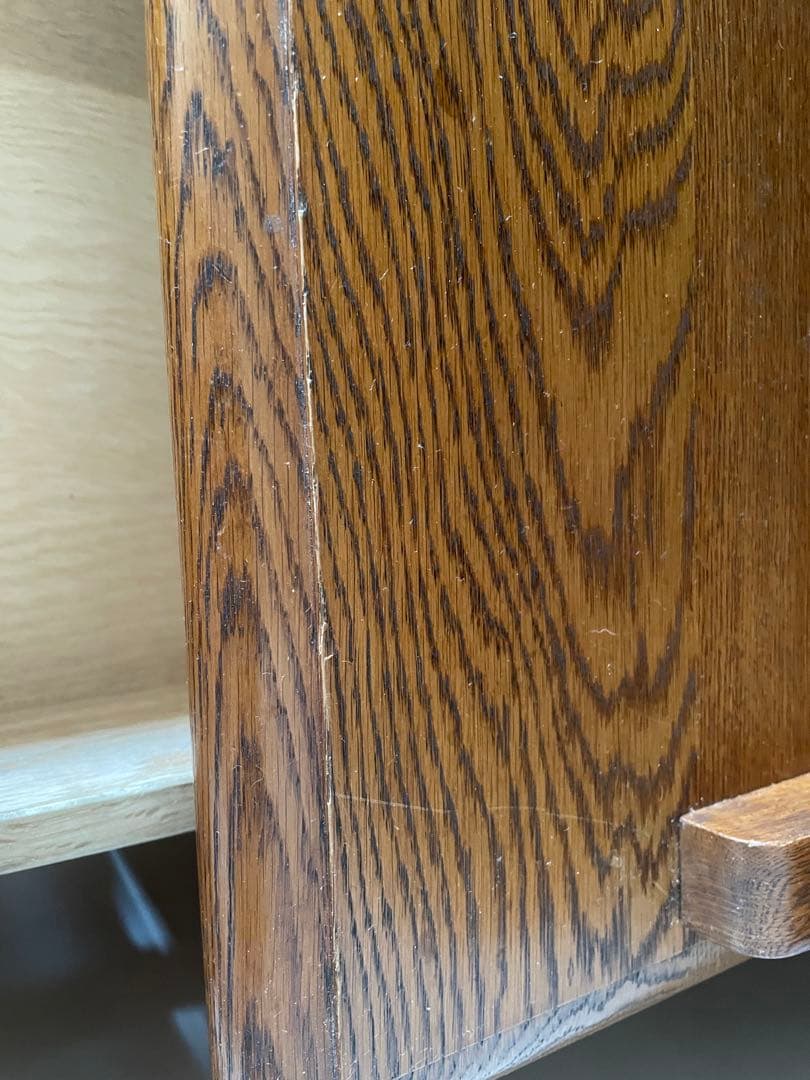 最終価格　《ナラ無垢材　食器棚　カップボード》 ヴィンテージ　最終発送9月17日