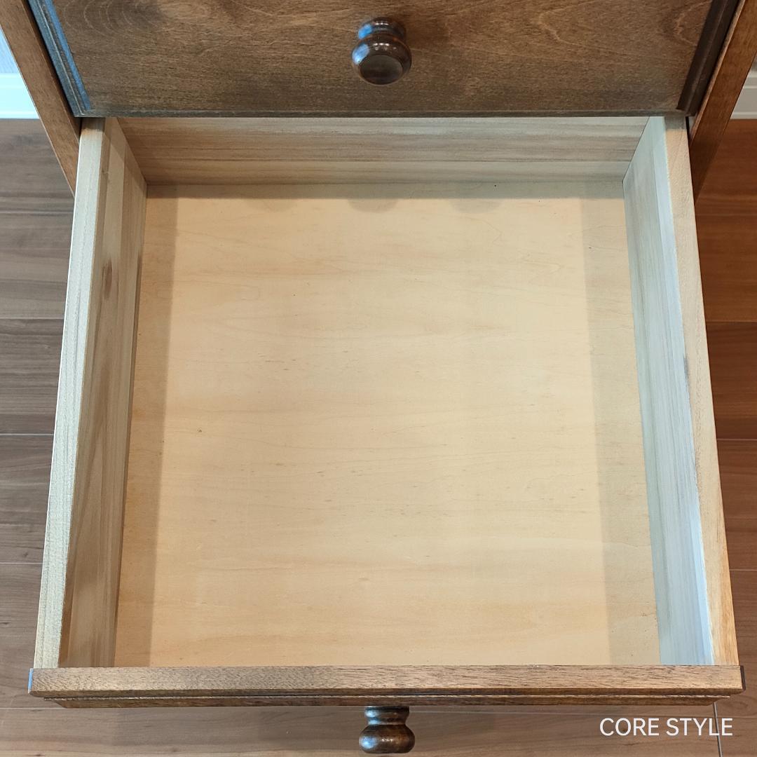 高級　スリムチェスト　5段チェスト　6杯　組木　樺材　アンティーク