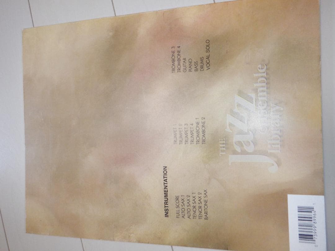 ヴォーカル＆ビッグバンド譜「IA ON MY MIND」(絶版)