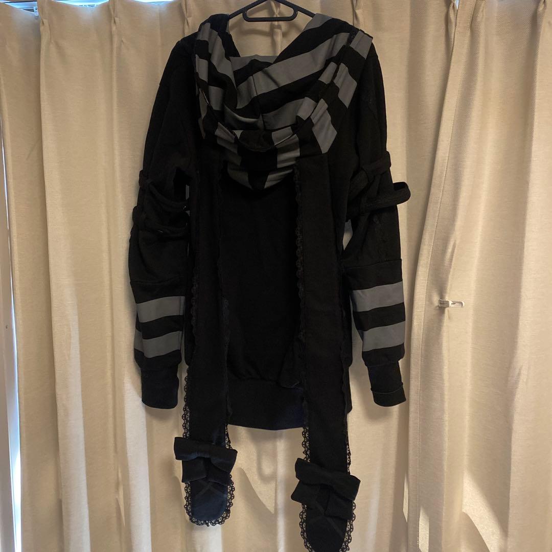 汎用うさぎパーカー dimmoire Black×Gray グルーミーコラボ