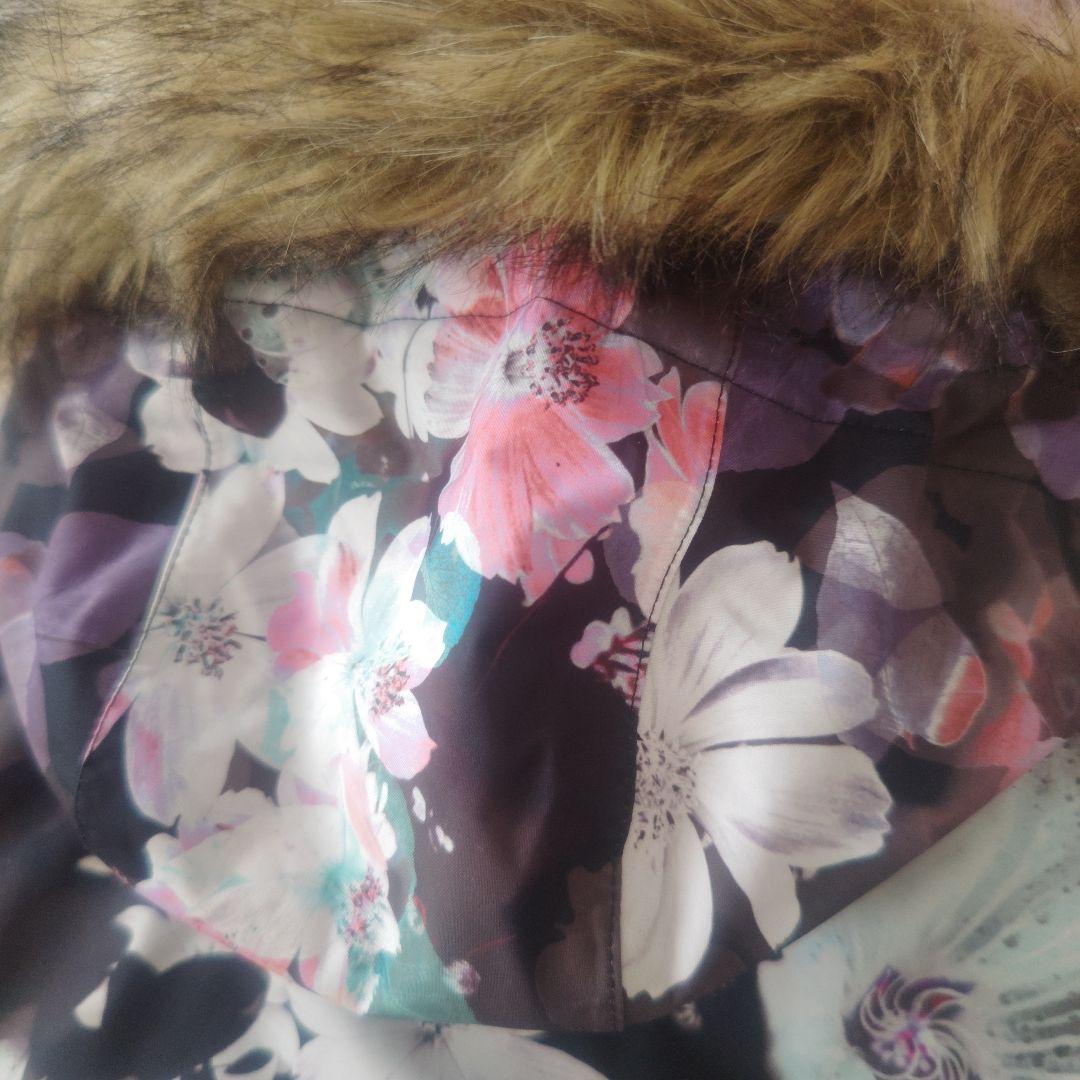 【美品】ROXY 花柄スキーウェア 手袋 セット 150cm