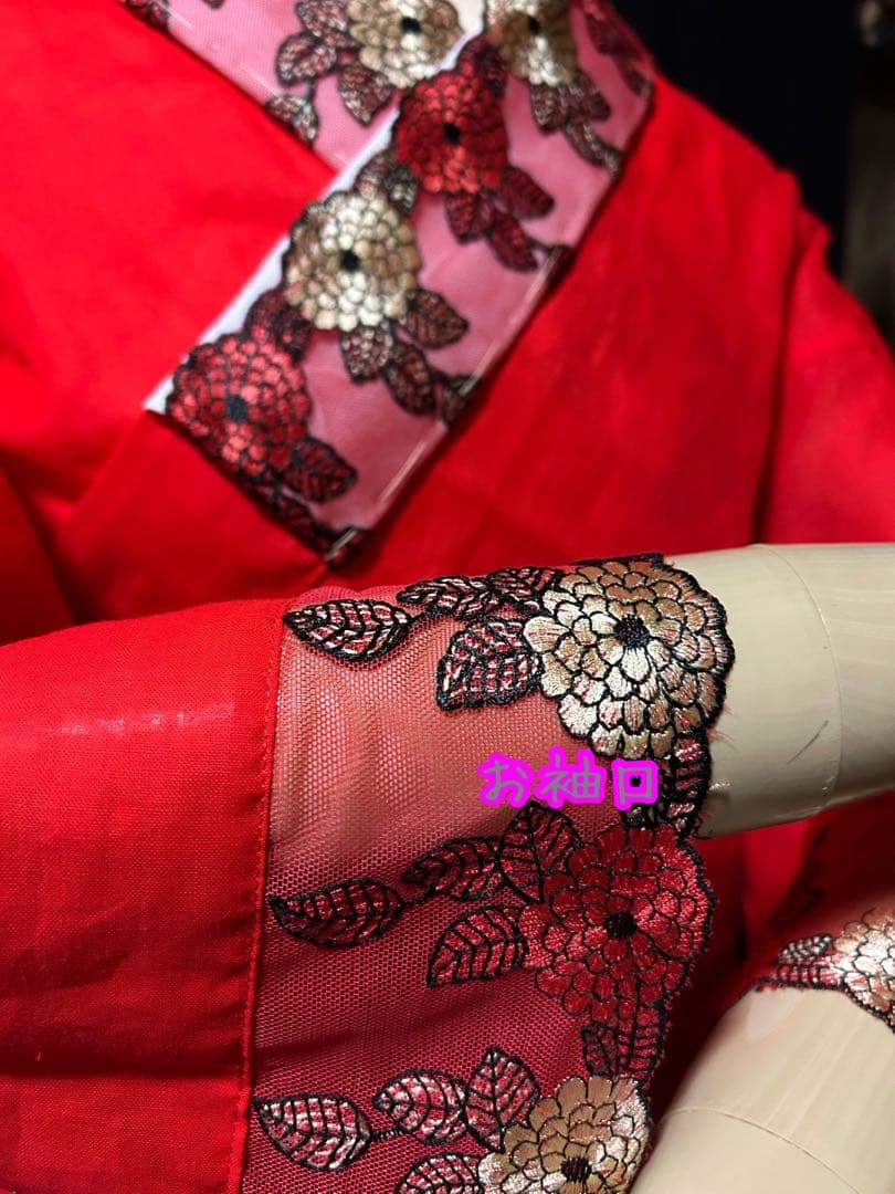 半襦袢お裾除けセット　いちごいちえオリジナル　筒袖　簡易衣紋抜き付き　※訳あり