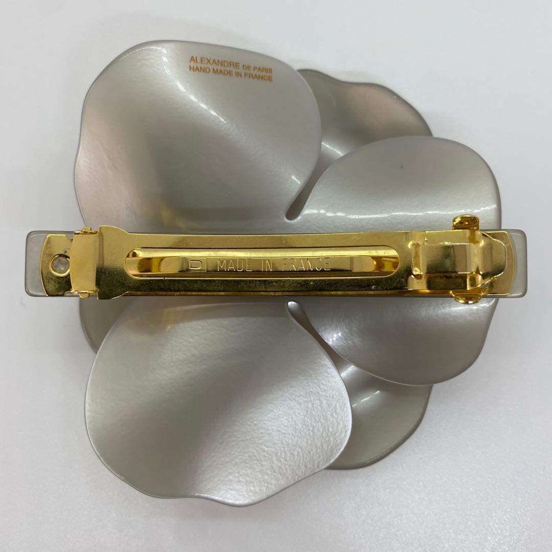 アレクサンドルドゥパリ　バレッタ　カメリア　美品　Lサイズ　レア