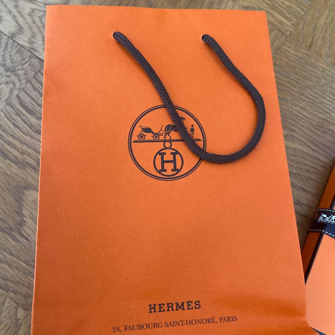 エルメス　ハンカチ　白