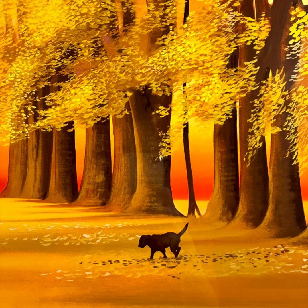 美品 ミッシェル・バテュ「フォーシーズン秋」シルクスクリーン 大作 直筆サイン入