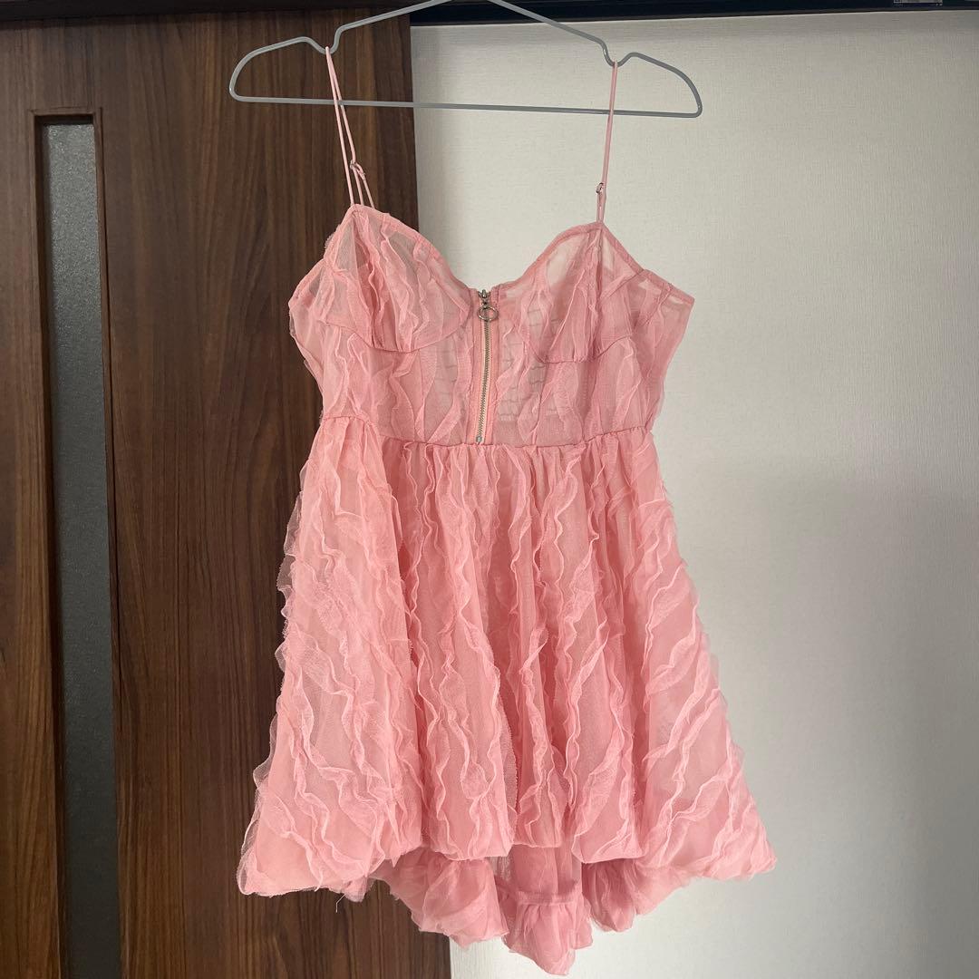 POPPY WAVE TULLE CAMI TUNIC キャミチュニック ピンク