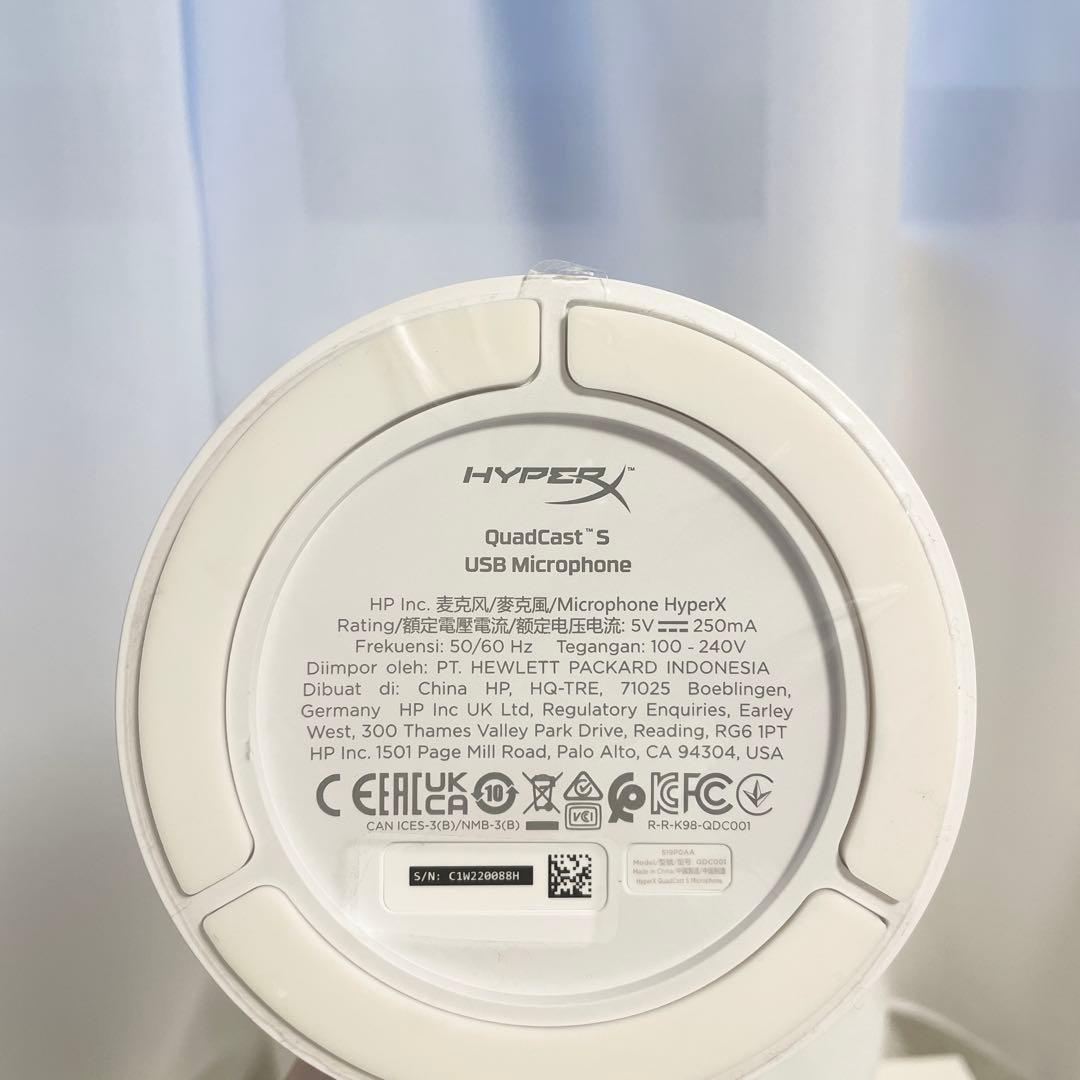 【未使用/開封済み】HyperX Quadcast S コンデンサーマイク